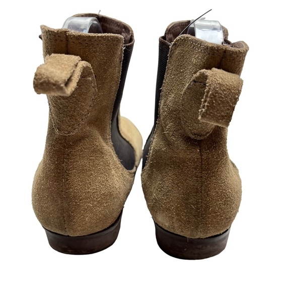 JEFFREY CAMPBELL Genuine Leather Suede Tan Brown Ankle Booties Boots Shoes 6.5 - Picture 6 of 16